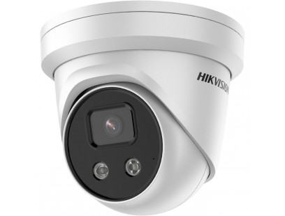 Hikvision dome DS-2CD2346G2-IU(C) F6  (balta, 4 MP, 30 m. IR, AcuSense)