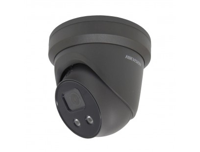 Hikvision dome DS-2CD2346G2-IU F2.8  (juoda, 4 MP, 30 m. IR; AcuSense)