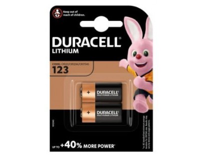 Baterija Lithium Duracell CR123 (2 vnt.)