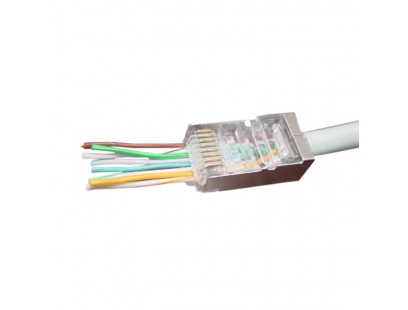 RJ45 kištukas (perkišamas, FTP, CAT6)