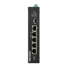 Hikvision 6 prievadų 4 PoE prievadų pramoninis komutatorius DS-3T0306HP-E/HS