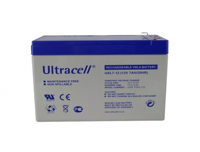 Akumuliatorius Ultracell UXL7-12 (7Ah, 12V, F1, VRLA, AGM)