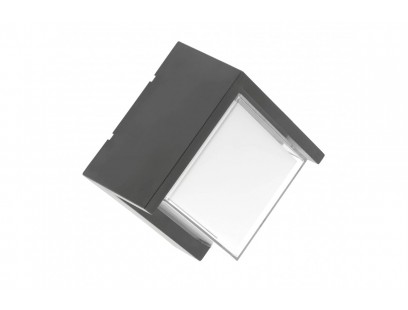 CANTI LED sieninis šviestuvas (pilkas, 12W, 1000lm, IP65, 4000K) GTV LD-CANTI12WKW-15