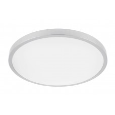 ATOL LED lubinis šviestuvas (32W, 2560lm, 3000K, sidabrinis, apvalus) GTV LD-ATOL32W-WW-02