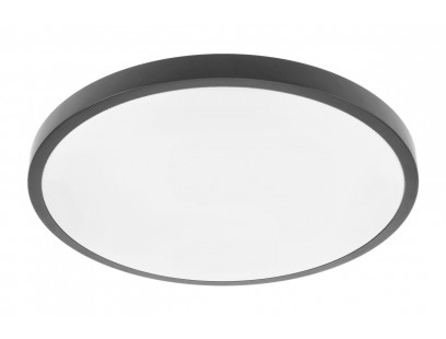 ATOL LED lubinis šviestuvas (32W, 2560lm, 4000K, juodas, apvalus) GTV LD-ATOL32W-NW-10