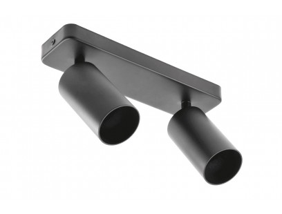 SANTO BIS LED šviestuvas (apvalus, aliuminis, juodas, dvigubas, 2x20W, IP20) GTV OS-SAN20WOK2B-00