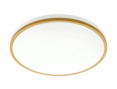 Šviestuvas lubinis apvalus auksinis TULA LED (24W, 1680lm, IP44, 4000K) GTV LD-TUL24W-NW-00