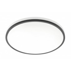 TULA LED lubinis šviestuvas (apvalus, juodas, 24W, 1680lm, 4000K, IP44) GTV LD-TUL24W-NW-00