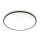 TULA LED lubinis šviestuvas (apvalus, juodas, 24W, 1680lm, 4000K, IP44) GTV LD-TUL24W-NW-00