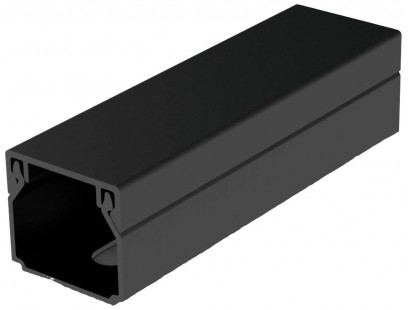 Kabelių lovelis Kopos LHD 20X10_FD (juodas, 20×10 mm, 2 m, UV atsparus, su apsaugine plėvele)