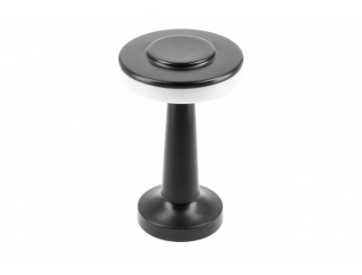 MONUM stalinis šviestuvas (juodas, 3 W, 200 lm, 3000 K, baterija 1800 mAh, USB-C) GTV LB-MON3W-10-DEC