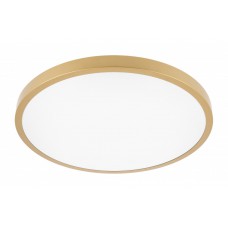 ATOL LED lubinis šviestuvas (32W, 2560lm, 3000K, auksinis, apvalus) GTV LD-ATOL32W-WW-02