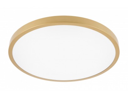 ATOL LED lubinis šviestuvas (32W, 2560lm, 3000K, auksinis, apvalus) GTV LD-ATOL32W-WW-02