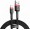 Kabelis USB A - Lightning BASEUS CALKLF-B19 (1.0m, QC3.0, nailoninis, raudonas/juodas)