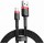 Kabelis USB A - Lightning BASEUS CALKLF-B19 (1.0m, QC3.0, nailoninis, raudonas/juodas)