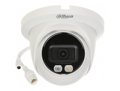 Dahua Dome HDW2449TM-S-IL-0280B F2.8 (Baltas, 4MP, 95°, IR+LED 30m, IP67)
