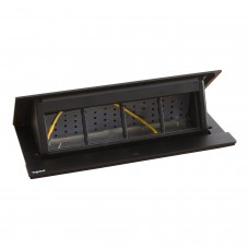 Įleidžiama modulinė dėžutė Legrand INCARA 654810 (8 mod., juoda)