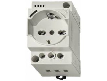 Kištukinis lizdas ant DIN bėgelio su įžeminimu Finder 7U0082300010 (LED indikacija, 16A)