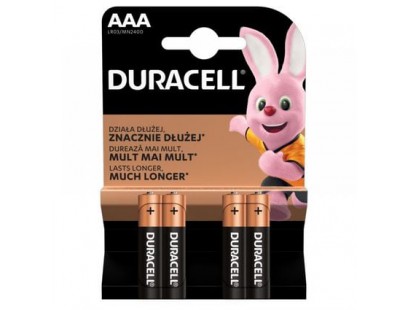 Baterija Duracell Alkaline LR03/AAA (4 vnt.)