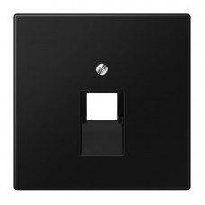 Kompiuterinio lizdo apdaila JUNG LS969-1UASWM (juoda, matinė, 1xRJ45)