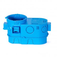 1 vietos dėžutė į gipsą Simet SE2x60G (80mm, mėlyna, behalogenė, IP20)