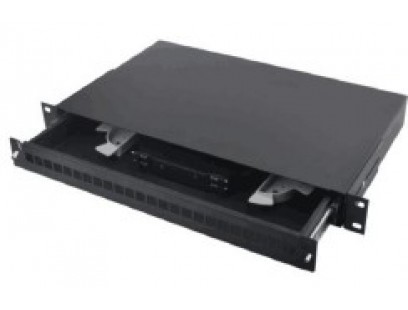 Optinė komutacinė panelė 19" ODF 24 SC (SC, FC, ST, LC, RAL9044, 482x50mm)