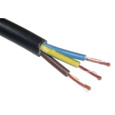 Lietkabelis OMY kabelis 3x1.0mm2 (juodas, 100m)
