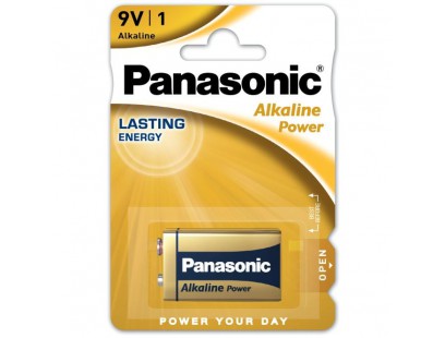 Baterija Panasonic Alkaline 6LR61/6LF22/9V Krona (1 vnt.)