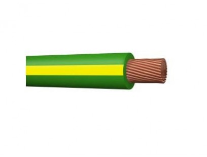 Kabelis MKEM-HF C Pro 1x6 (1m., geltonai/žalias)