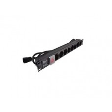 Maitinimo panelė 19'' 8X220V su jungikliu