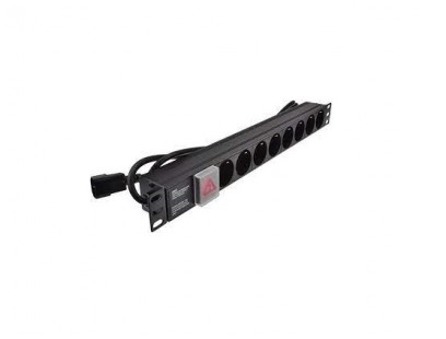 Maitinimo panelė 19'' 8X220V su jungikliu