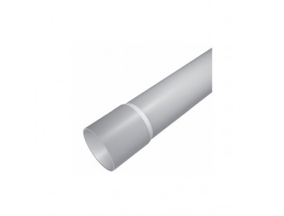 PVC vamzdis pilkas 50mm su išplatintu galu 3m (5)