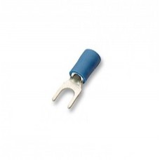 AU presuojama izoliuota šakutė M8 (2,5 mm², mėlyna)