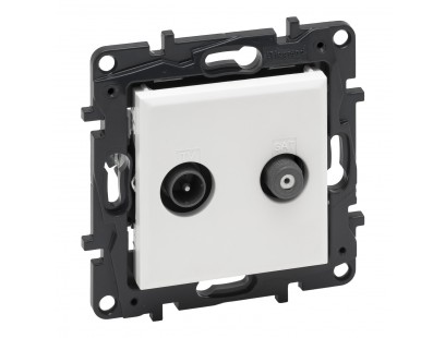 TV / SAT lizdas Niloe Step Legrand 863183 (balta spalva)