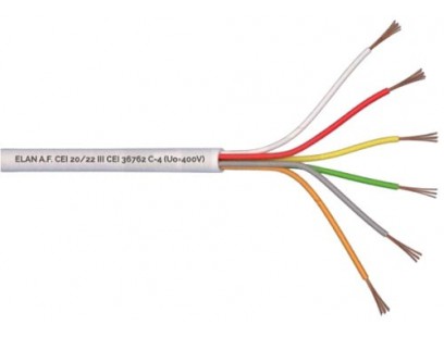 ELAN lūdytas apsauginis kabelis 6x0.22