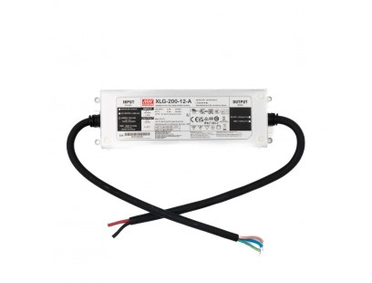 Impulsinis maitinimo šaltinis LED 200W 12V 16A IP67, dimeriuojamas, Mean well XLG-200-12-A
