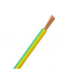 H07V-K (LgY) 1x4 mm2 vienagyslis laidas ELPAR  (geltonas / žalias, 1 m)